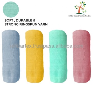 Envoltura de algodón para bebé, cómoda, duradera, ecológica, tamaño y color personalizados para bebés de 0 a 12 meses, mantas de verano - Product Image 4