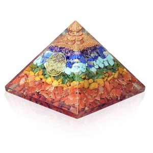 Black Tourmaline Orgonite Pyramid with Copper Coil for Positive Energy and Protection - Product Image 3