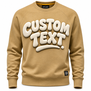 Nouveauté 2026 : Sweat-shirts à impression en relief, prix de gros abordable, haute qualité, couleurs personnalisables, coupe classique - Product Image 1