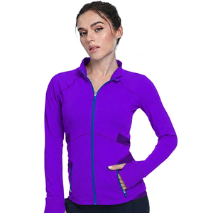<b>Women's</b> Plus Size <b>Waterproof</b> Recyclable Sportswear <b>Jacket</b> Front Spandex/Nylon Gym Yoga Workout <b>Running</b> Breathable Eco-Friendly - Product Image 4