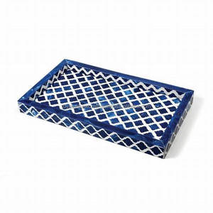 Plateau moderne en os poli, fait main, de qualité supérieure, écologique, taille et couleur personnalisées, pour la décoration de la maison et les cadeaux - Product Image 2