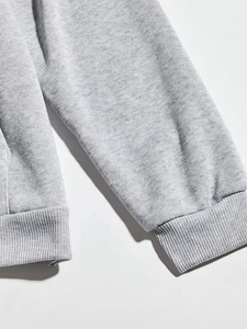 Sweat-shirts à capuche zippés surdimensionnés pour femmes, imprimés, doublés, avec logo frontal, tendance, vente en gros, ODM - Product Image 4