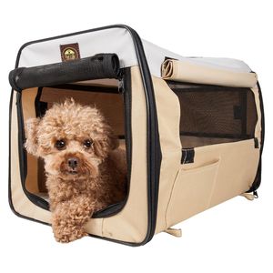 Lightweight Easy <b>Folding</b> Zippered Pet <b>Crate</b> Convenient Travel-Friendly Pet Cage & House - Product Image 1