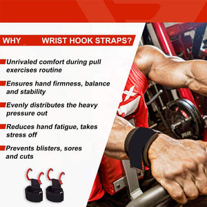 Ganchos de Cuero para Levantamiento de Pesas con Soporte para Muñeca, Diseño 2026, para Entrenamiento en Gimnasio, Fitness y Ejercicio - Product Image 6