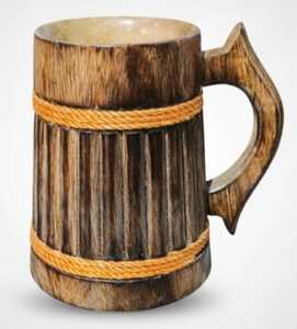 Vintage Wooden Beer <b>Mug</b> Stainless Steel Vacuum Insulated Tumbler 450ml Gift <b>Box</b> Packaging for Bar Party Gift - Product Image 6