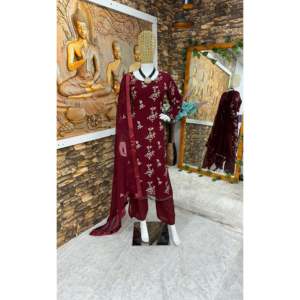 Hermoso conjunto de parte superior e inferior para mujer con Fancy Dupatta para fiestas - Product Image 5