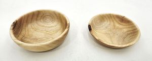ชามไม้ทำมือ Vero Wood พร้อมฝาปิด ลายไม้ธรรมชาติ ดีไซน์แบบวาบิซาบิ สำหรับเสิร์ฟอาหาร ของขวัญ ของตกแต่ง - Product Image 4