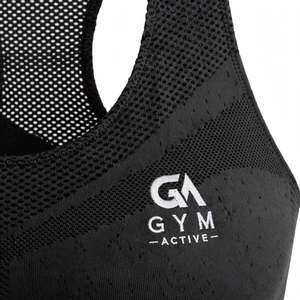 Sujetador deportivo GYM ACTIVE de malla sin costuras, top de entrenamiento, espalda cruzada, soporte medio - Product Image 6