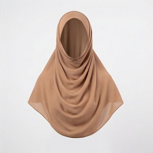 Women Solid Color <b>Chiffon</b> Hijab Breathable Daily Wear Middle East Ethnic <b>Scarf</b> Shawl - Product Image 1
