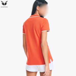 Camisetas Polo Casuales de Verano para Mujer, Manga Corta, Corte Ajustado, Cuello en V, Cuello Acanalado, Transpirables, Lisas, Camisetas de Golf para Dama - Product Image 2