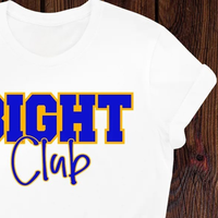 T-shirt SGRHO Eight Club, couleur blanche, lettres grecques personnalisées, tee-shirt de sororité, manches courtes, col rond, décontracté, mode estivale, unisexe