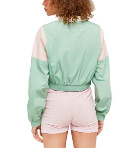 Chaqueta Cortavientos para Mujer, 100% Nailon, Diseño Patchwork, Tallas Grandes, Alta Calidad, Cómoda, Informal - Product Image 2