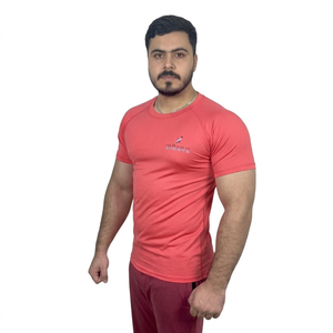 เสื้อแรชการ์ดแห้งเร็ว ระบายอากาศได้ดี ผลิตจากโพลีเอสเตอร์ผสมสแปนเด็กซ์ สกรีนโลโก้ได้ตามต้องการ เสื้อแรชการ์ดแขนสั้นรัดรูป - Product Image 3