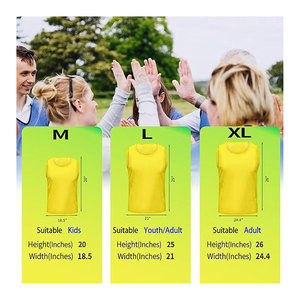 Soccer Pinnies Youth with Numbers Scrimmage Team Practice Vests Training Bibs Jerseys for Basketball Soccer Football Breathable - Product Image 3