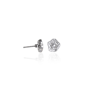 Boucles d'oreilles clous en diamant floral de créateur faites à la main - Bijoux élégants et étincelants en forme d'étoile de mer pour femmes et jeunes filles - Product Image 2