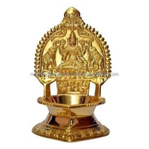 Brass Laxmi Decorative Diya for Pooja Oil - Product Image 3