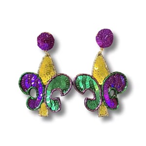 Boucles d'oreilles tendance style vintage CRYSTAL CRAFT, faites à la main, perles bohèmes, pompons, perles de rocaille - Product Image 4