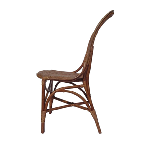Chaise de salle à manger d'inspiration mid-century avec cannage naturel, finition rotin vintage pour la maison, la cuisine, la salle à manger, vente en gros depuis le Vietnam - Product Image 3