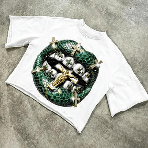 เสื้อยืดสตรีทแวร์พิมพ์ลายตามสั่ง หนัก 300 กรัม ผ้าฝ้าย 100% ทรงโอเวอร์ไซส์ ทรงบ็อกซี่ พิมพ์ลายกราฟิกด้วยเทคนิค DTG ล้างสีแบบแอซิดวอช ลายการ์ตูน - Product Image 4