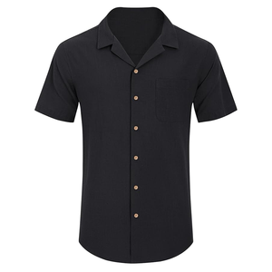 Chemises pour hommes à manches courtes, respirantes, de qualité supérieure, grande taille, 100% coton, écologiques, séchage rapide, coupe ample, très vendues - Product Image 4