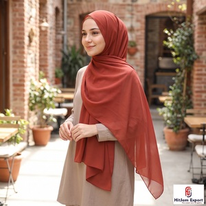 Custom Chiffon Scarf Hijab <b>Silk</b> Feel <b>Head</b> <b>Wrap</b> Shawl OEM ODM Private Label Fashion Textile Manufacturer - Product Image 4
