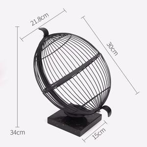 Eye-catching <b>metal</b> & marble <b>basket</b> doubles as a stylish centerpiece that adds function without cluttering your space - Product Image 5