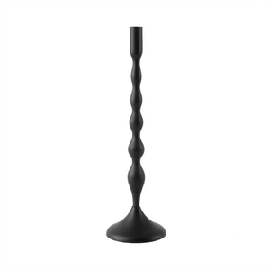 Elegant <b>Black</b> Iron <b>Candlestick</b> Holders Set of 3 for Home Wedding Christmas Decoration Durable Metal Candle Holders - Product Image 3