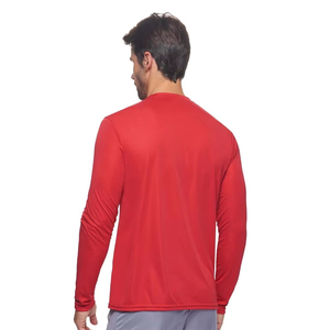 Nouveau T-shirt de sport respirant à séchage rapide pour homme, col rond, manches courtes, coupe classique, logo avant, 100 % coton toile, qualité supérieure - Product Image 5