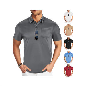 เสื้อเบสบอลลำลองสไตล์สปอร์ตสำหรับผู้ชาย แขนสั้น ผ้าโพลีเอสเตอร์ 100% ระบายอากาศได้ดี เป็นมิตรกับสิ่งแวดล้อม คอเสื้อแบบมีลูกปัด - Product Image 4