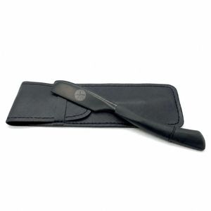 Navaja de Afeitar Recta Japonesa Barbarossa Kamisori, Negra Mate - Product Image 1