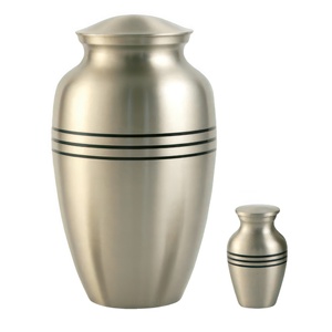 Classic adult cremation urn for human ashes <b>large</b> size memorial urn with durable build secure lid timeless remembrance design - Product Image 2