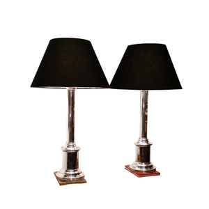 Lámpara de Mesa Tradicional de Latón con Pantalla de Tela Blanca, Estilo Empire, E26 LED, Control de Interruptor, Decorativa para Dormitorio, Tamaño Pequeño - Product Image 2