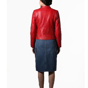Veste en cuir personnalisée Sorority Delta – Veste respirante, coupe-vent et imperméable pour femme avec logo grec, fabricant OEM en gros - Product Image 2
