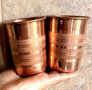 Wholesale Deal Copper Glass Tumbler Supplier Ayurvedic Drinking Water Cup Bulk Export Metal <b>Drinkware</b> India - Product Image 1