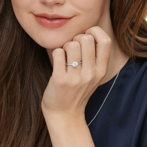 Classic Design Lab Diamond Engagement <b>Ring</b> 9K 14K 18K White Gold Platinum <b>Fine</b> Jewelry Solitaire Anniversary Band - Product Image 1
