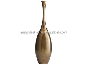Hot Aluminium Flower <b>Vase</b> for Home and Wedding Decoration Room Aluminium Tabletop Flower <b>Vase</b> <b>Vintage</b> by Azora Industries - Product Image 3