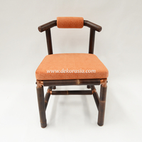 Chaise de salle à manger en bambou écologique Tongko, meubles en bambou naturel faits à la main pour salle à manger moderne, villa, salon
