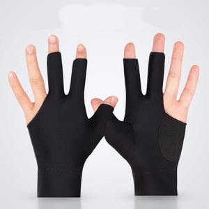 Unisex Summer Breathable Nylon Custom 3 Fingers Snooker Cue Shooters <b>Pool</b> Accessory Billiard <b>Gloves</b> Best High Grip <b>Gloves</b> Sale - Product Image 3