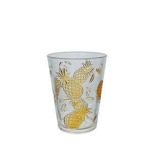 Vaso de Agua Irrompible de Acrílico Plástico con Diseño de Piña en Color Verde para Fiestas - Product Image 2