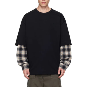 Camiseta de Hombre de Algodón 100% Pesado, de Franela Jersey, Manga Corta, Doble Capa, Cuello Redondo, Ajuste Oversize, con Estampado Frontal, Venta al por Mayor - Product Image 4