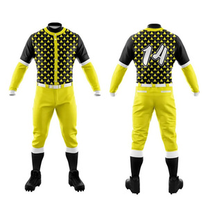 Maillot de football géométrique jaune et noir pour homme, manches longues, impression sublimée, évacuation de l'humidité, coupe classique, toutes saisons - Product Image 1
