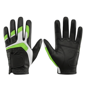 Gants de golf en cuir véritable de qualité supérieure, à doigts complets, antidérapants, respirants, anti-humidité, avec fermeture auto-agrippante, unisexe, pour le sport - Product Image 1