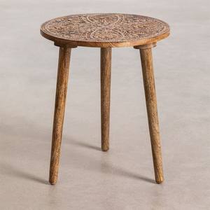 Vandana Terra Zentrix <b>Round</b> <b>side</b> <b>table</b> Ø40 cm in mango wood Nanup - Product Image 3