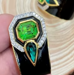 ต่างหูสวยงามมีระดับดีไซน์หินโฆษณาที่สง่างามเหมาะสำหรับงานเฉลิมฉลองในงานแต่งงานต่างหูสวมใส่แบบสมัยใหม่ - Product Image 2