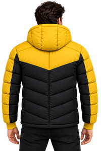 Veste matelassée pour homme avec logo personnalisé, coupe classique, épaisse et chaude pour l'hiver - Product Image 2