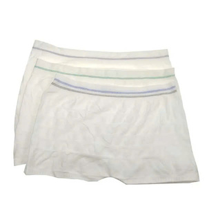 Calzoncillos Boxer Médicos Desechables para Hombre, de Talle Medio, Suaves, de Tela No Tejida, Transpirables, Antibacterianos, de Secado Rápido, OEM ODM, con Logotipo en la Cintura - Product Image 1