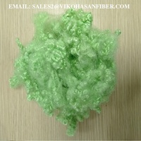 Vikohasan 15D HCS Green GRS Fibre synthétique recyclée 3D Siliconized Oeko-Tex fibre discontinue polyester antistatique de qualité approuvée