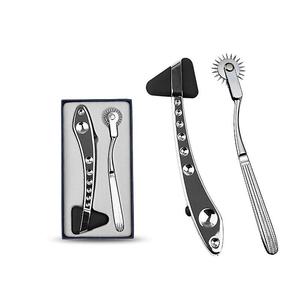 Marteau réflexe manuel en acier inoxydable de haute qualité pour diagnostic neurochirurgical, avec diapason et aiguille chirurgicale - Product Image 1