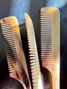 Peigne en corne de buffle véritable, artisanal, de haute qualité, respectueux de l'environnement, pour salons de coiffure, taille personnalisée - Product Image 6
