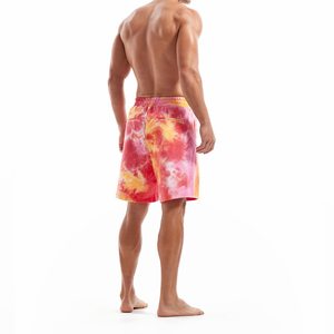 Shorts de sport pour hommes de haute qualité, taille mi-haute, en maille, personnalisables, pour la gym et l'entraînement, avec poches, en polyester noir - Product Image 3
